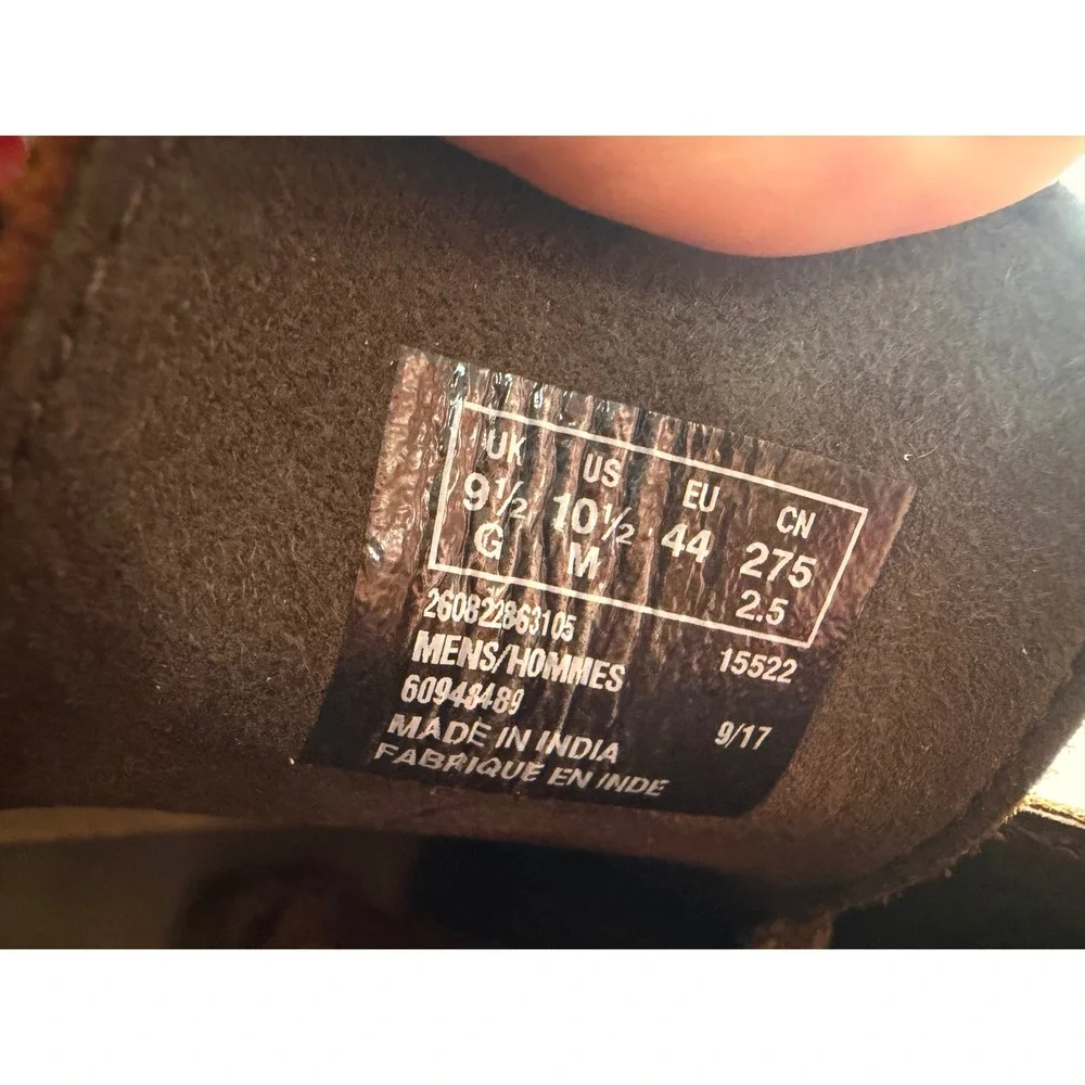 Clarks Mens 10.5 Shepton Chukka Boot Brown Leather Ankle Boot